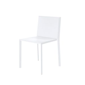 Silla blanca de polipropileno